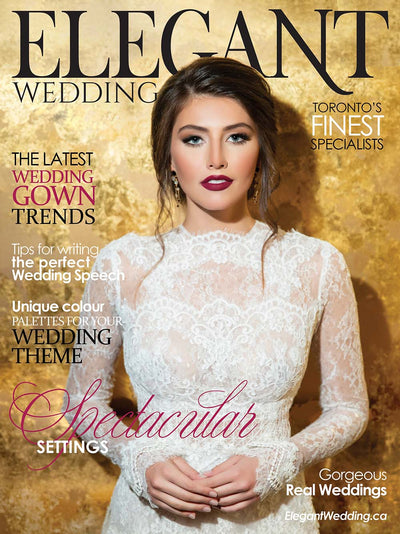 Meg Lizabet featured in Elegant Wedding Magazine Toronto Spring Edition!