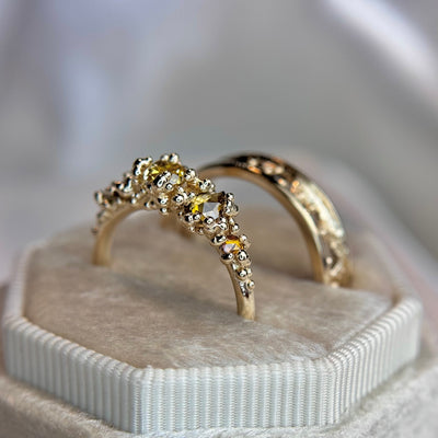 Mixed Diamond Areia Ring