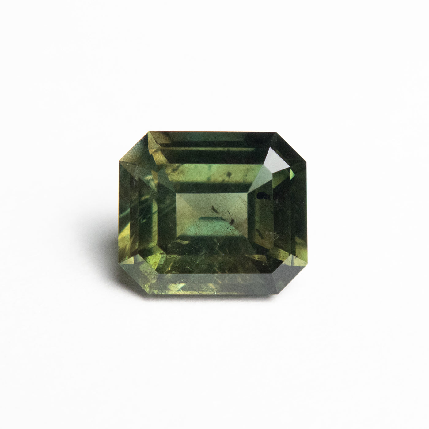 1.91ct Forest Green Emerald Cut Sapphire