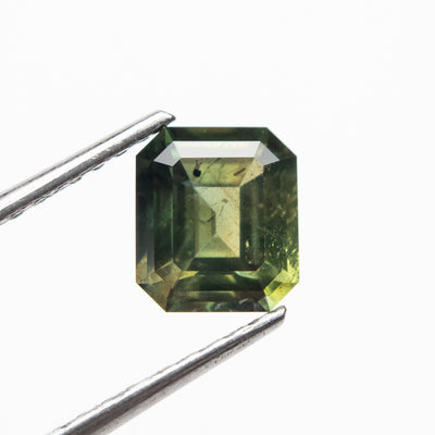 1.91ct Forest Green Emerald Cut Sapphire