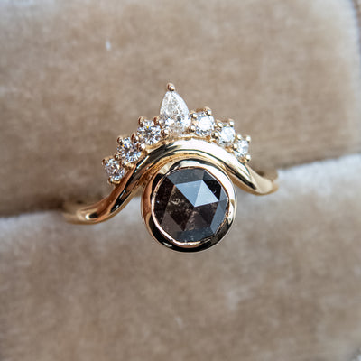 Isidora Salt and Pepper Diamond Ring