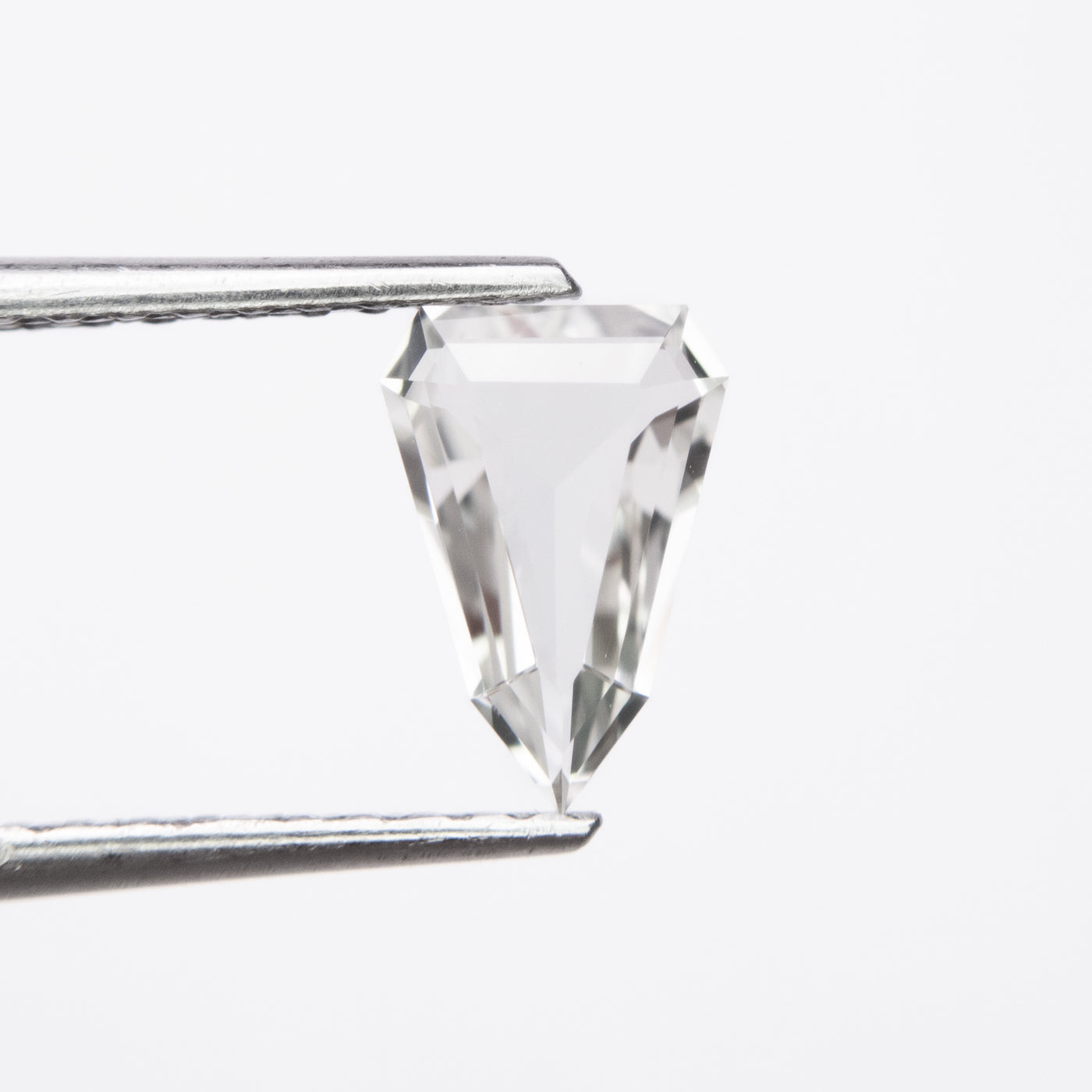 1.01ct White Shield Step Cut Sapphire