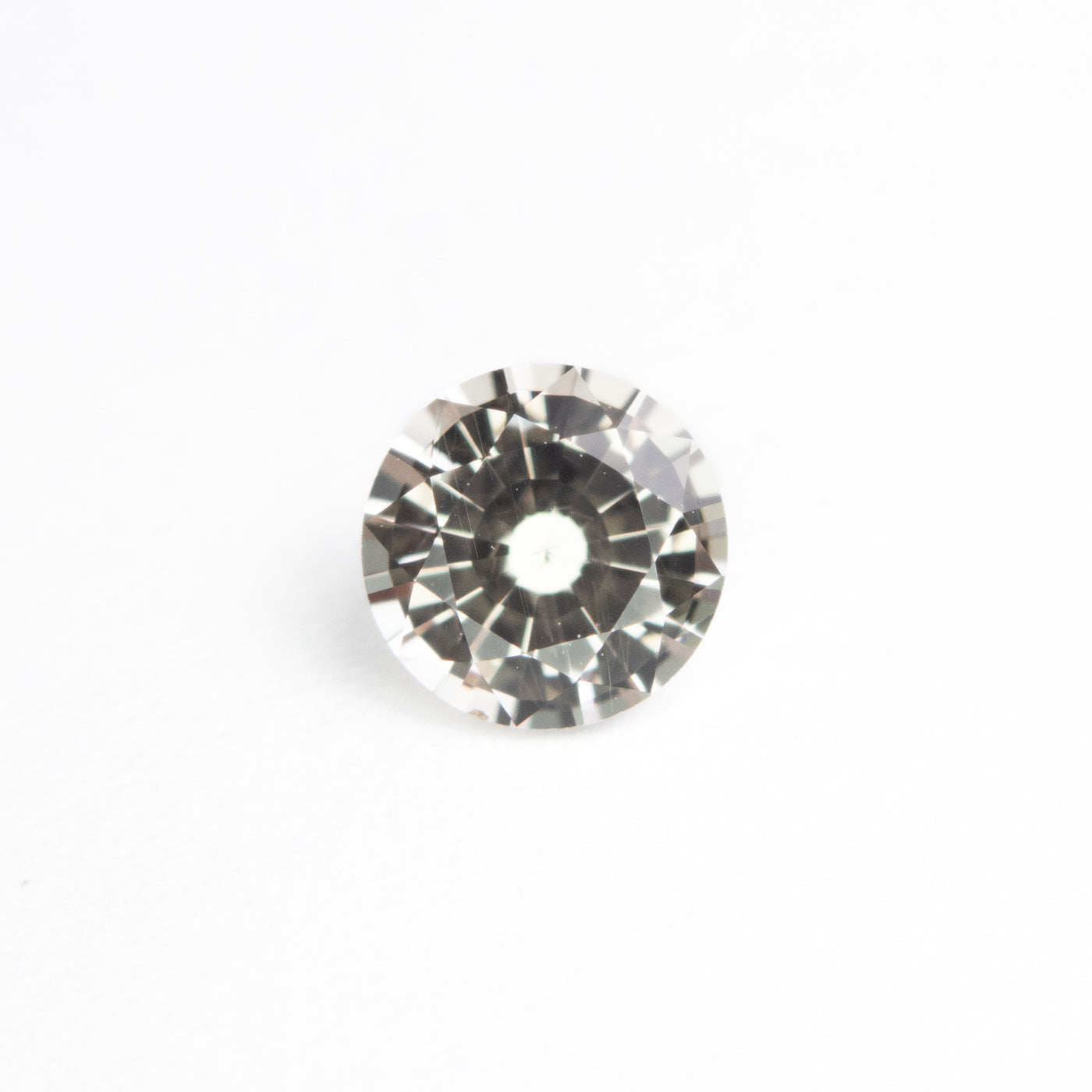 1.00ct Light Peach Round Cut Sapphire