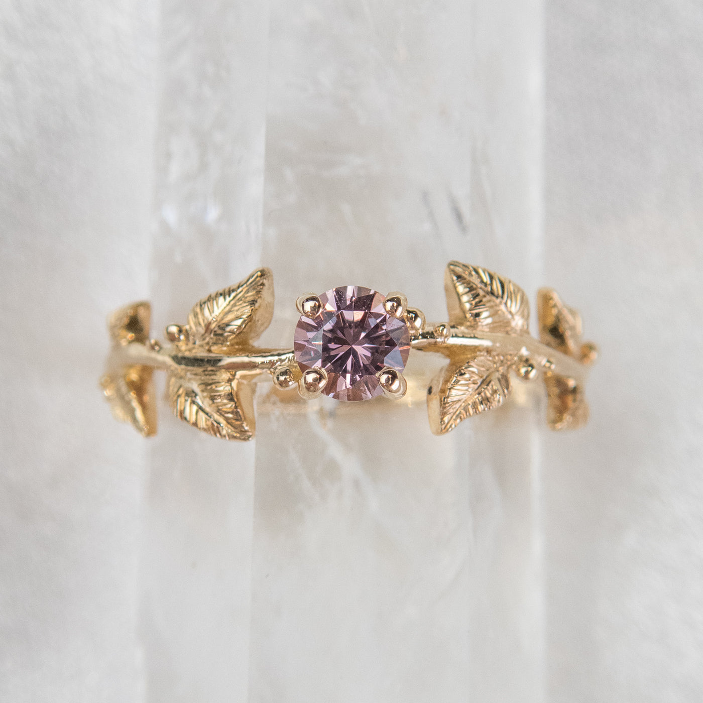 Champagne Sapphire Calie Ring