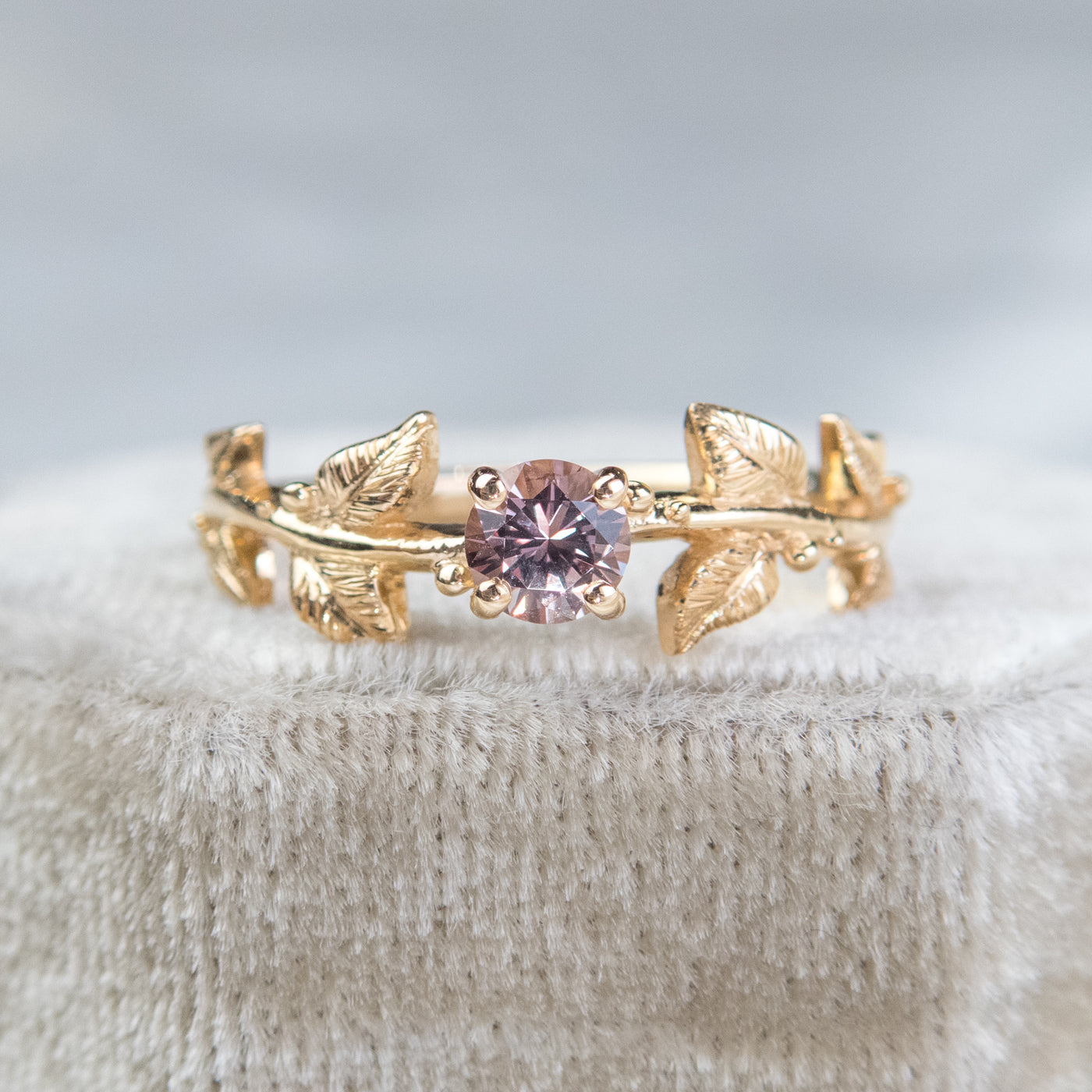 Champagne Sapphire Calie Ring