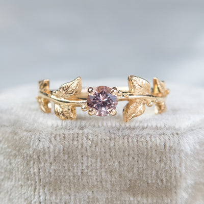 Champagne Sapphire Calie Ring