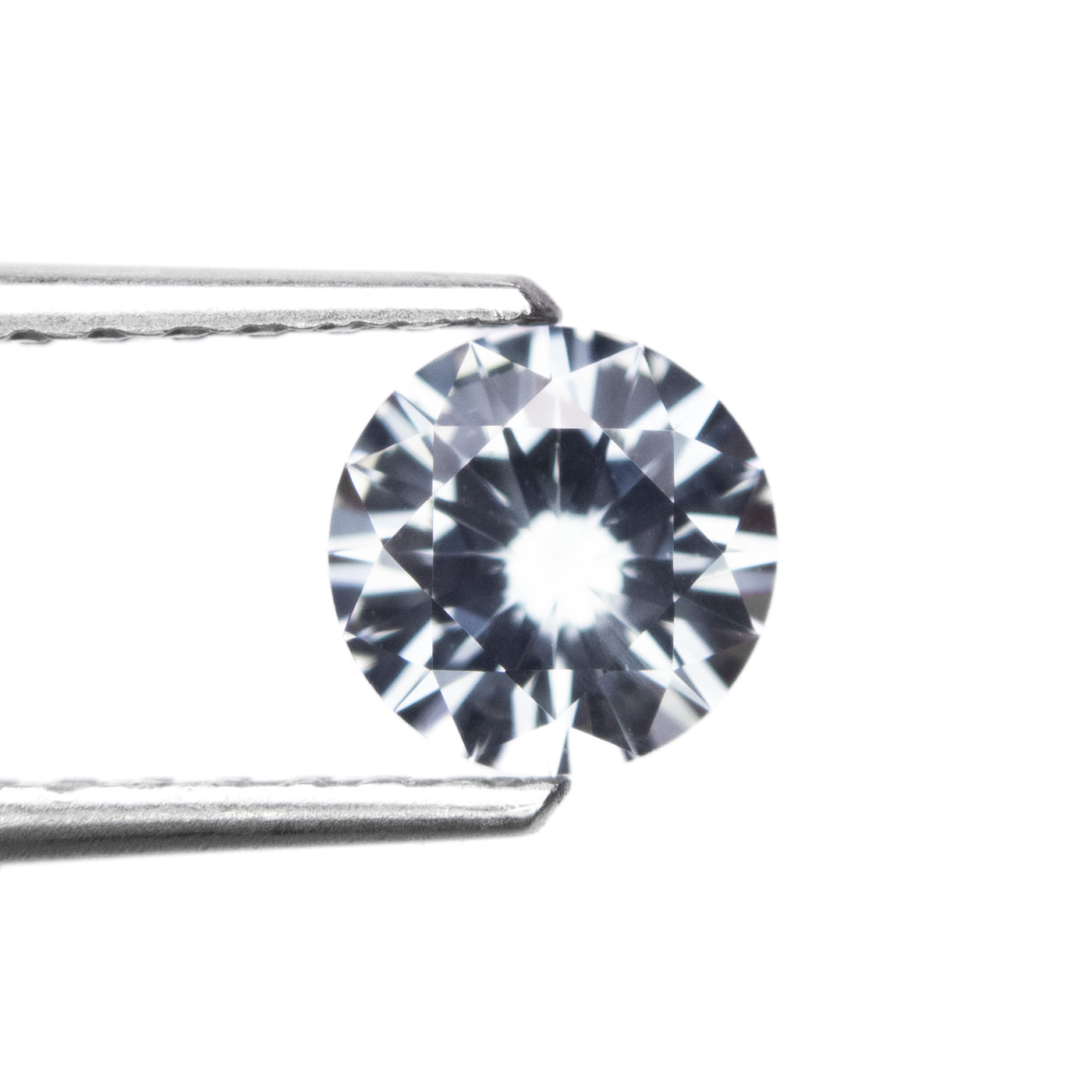 1.09ct White Round Cut Sapphire