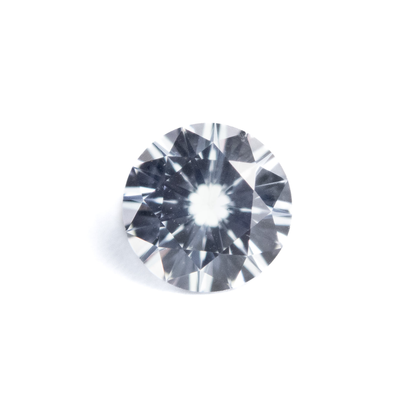 1.09ct White Round Cut Sapphire