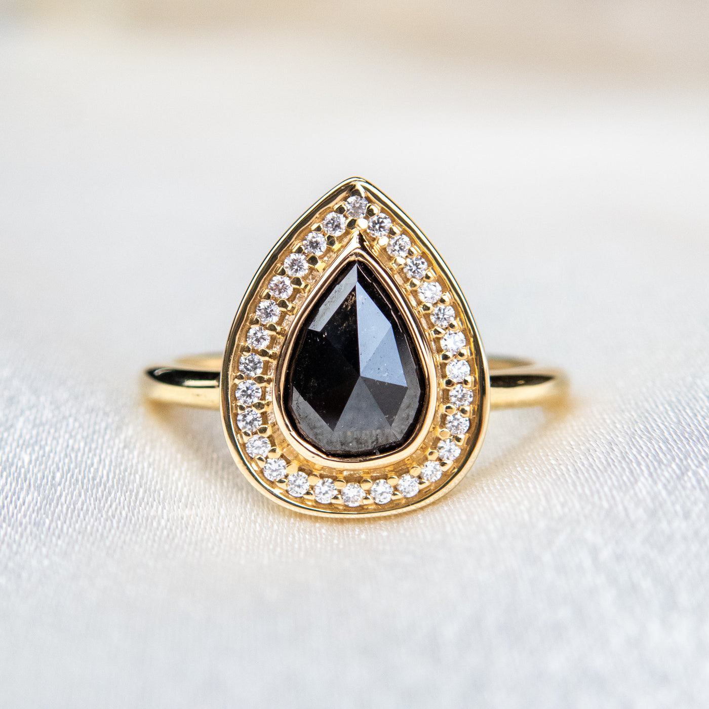 The Amelie Black Diamond Ring