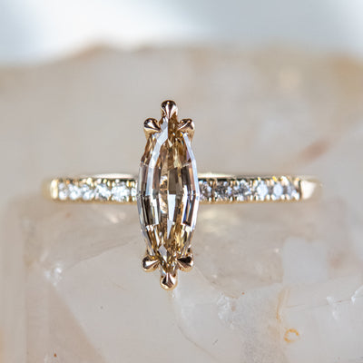 Champagne Marquise Diamond Francisca Ring