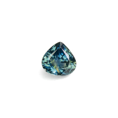 0.72ct Teal Pear Cut Sapphire