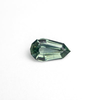 0.79ct Teal Geometric Pear Cut Sapphire