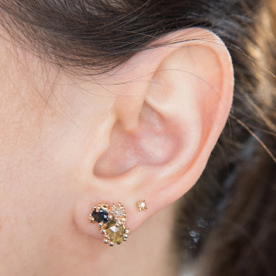 Sapphire Cluster Baleal Studs