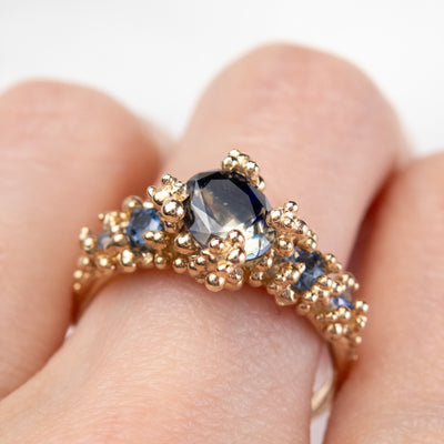 Parti Blue Sapphire Baleal Ring