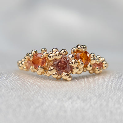 Orange Sapphire Areia Ring