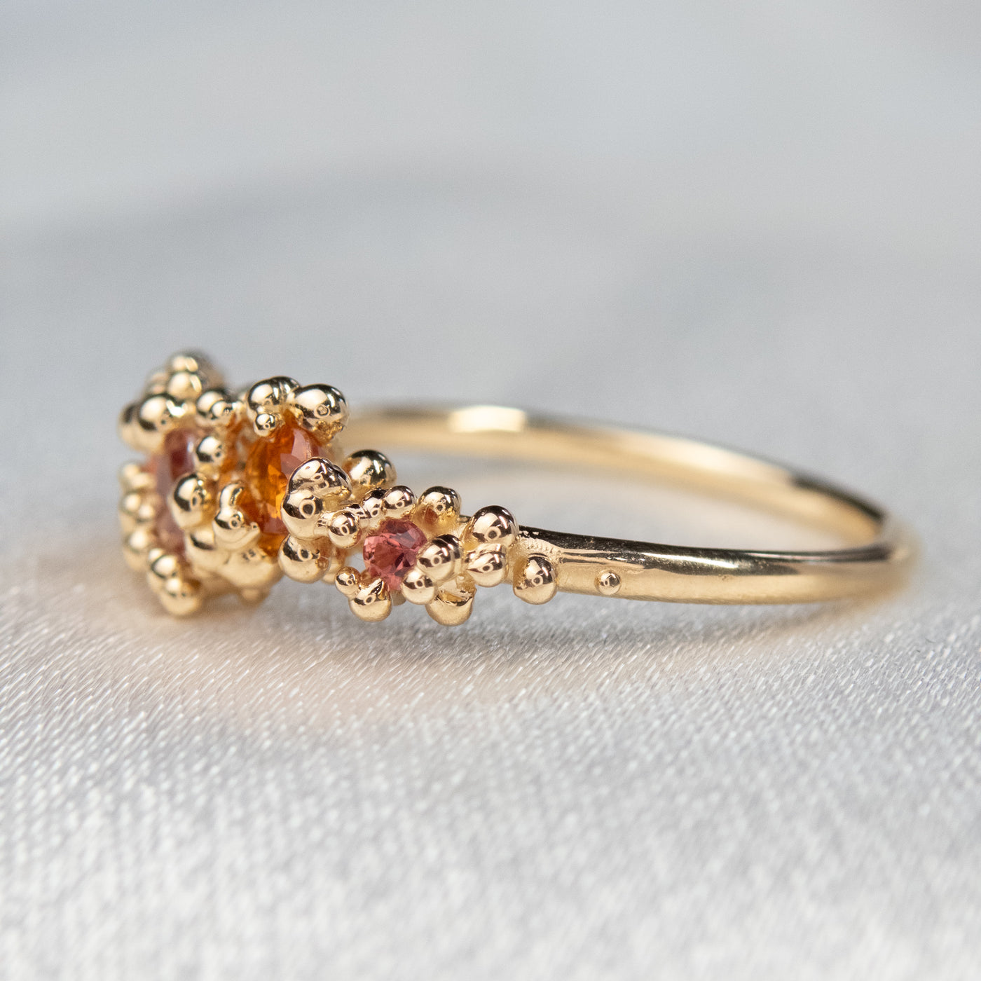 Orange Sapphire Areia Ring