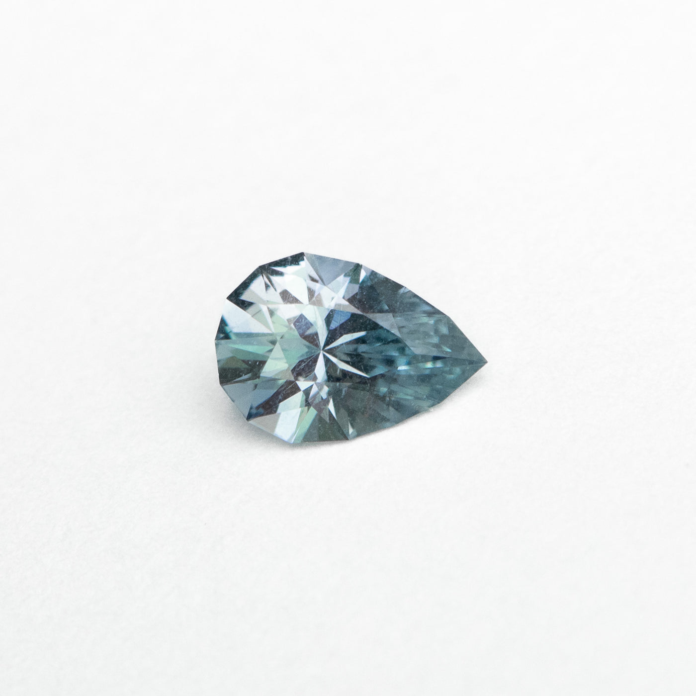 0.73ct Light Blue Pear Cut Sapphire