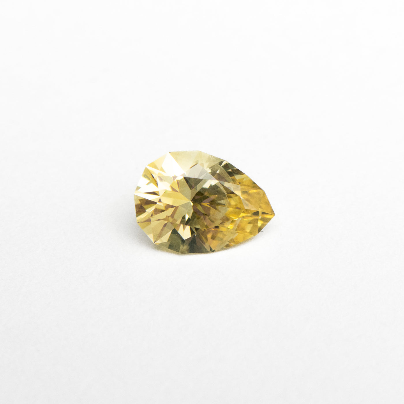 1.03ct Yellow Pear Cut Sapphire