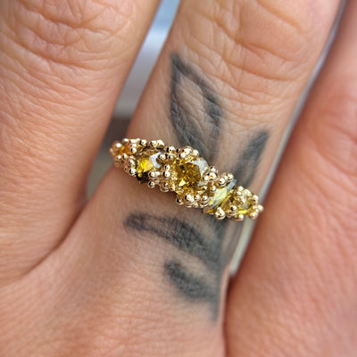 Mixed Diamond Areia Ring