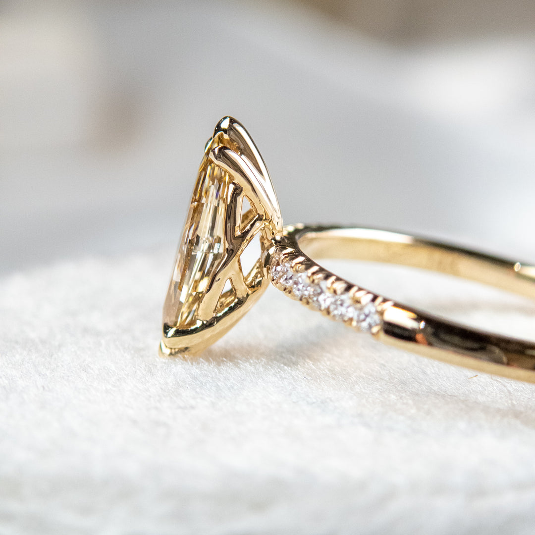 Champagne Marquise Diamond Francisca Ring – Meg Lizabet