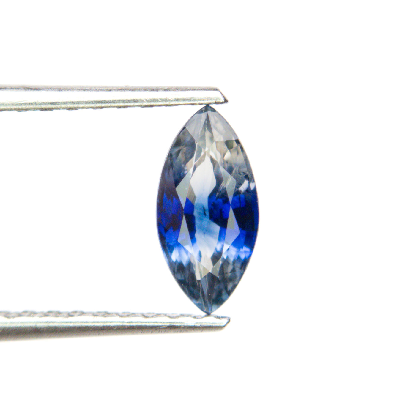 1.31ct Bi-Colour Blue and Colourless Marquise Sapphire
