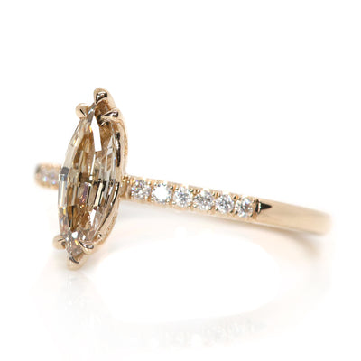 Champagne Marquise Diamond Francisca Ring
