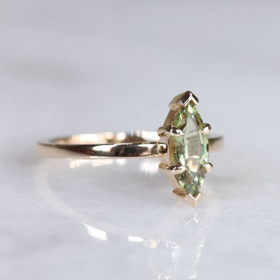 The Aurelia Olive Sapphire Ring