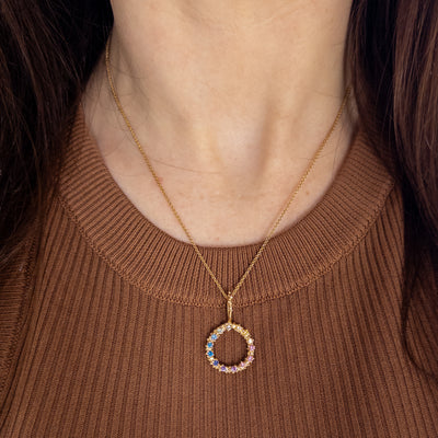 Rainbow Sapphire Baleal Pendant