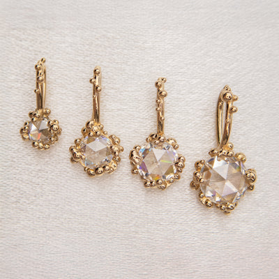 6mm Rosecut Moissanite Baleal Pendant