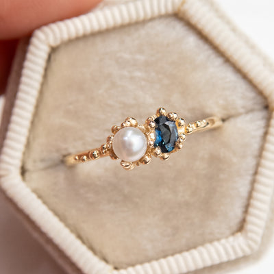 Toi et Moi Pearl Baleal Ring