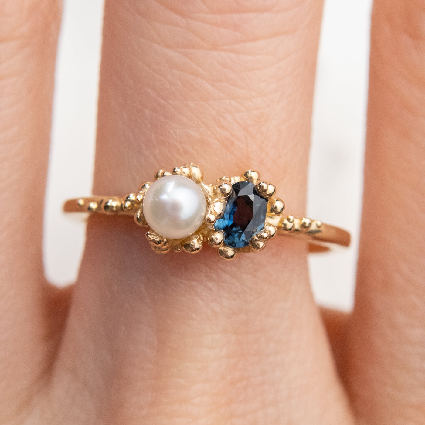 Toi et Moi Pearl Baleal Ring