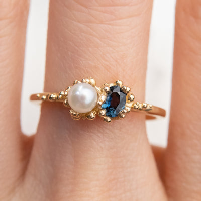 Toi et Moi Pearl Baleal Ring