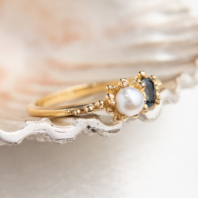 Toi et Moi Pearl Baleal Ring