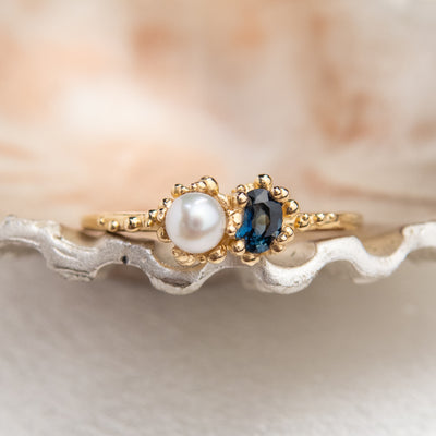 Toi et Moi Pearl Baleal Ring