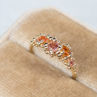 Orange Sapphire Areia Ring