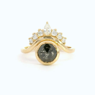 Isidora Salt and Pepper Diamond Ring