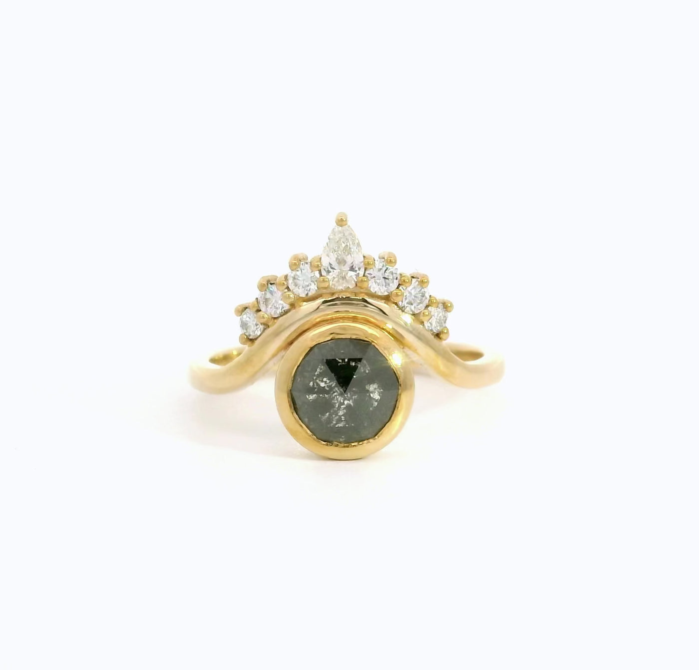 Isidora Salt and Pepper Diamond Ring