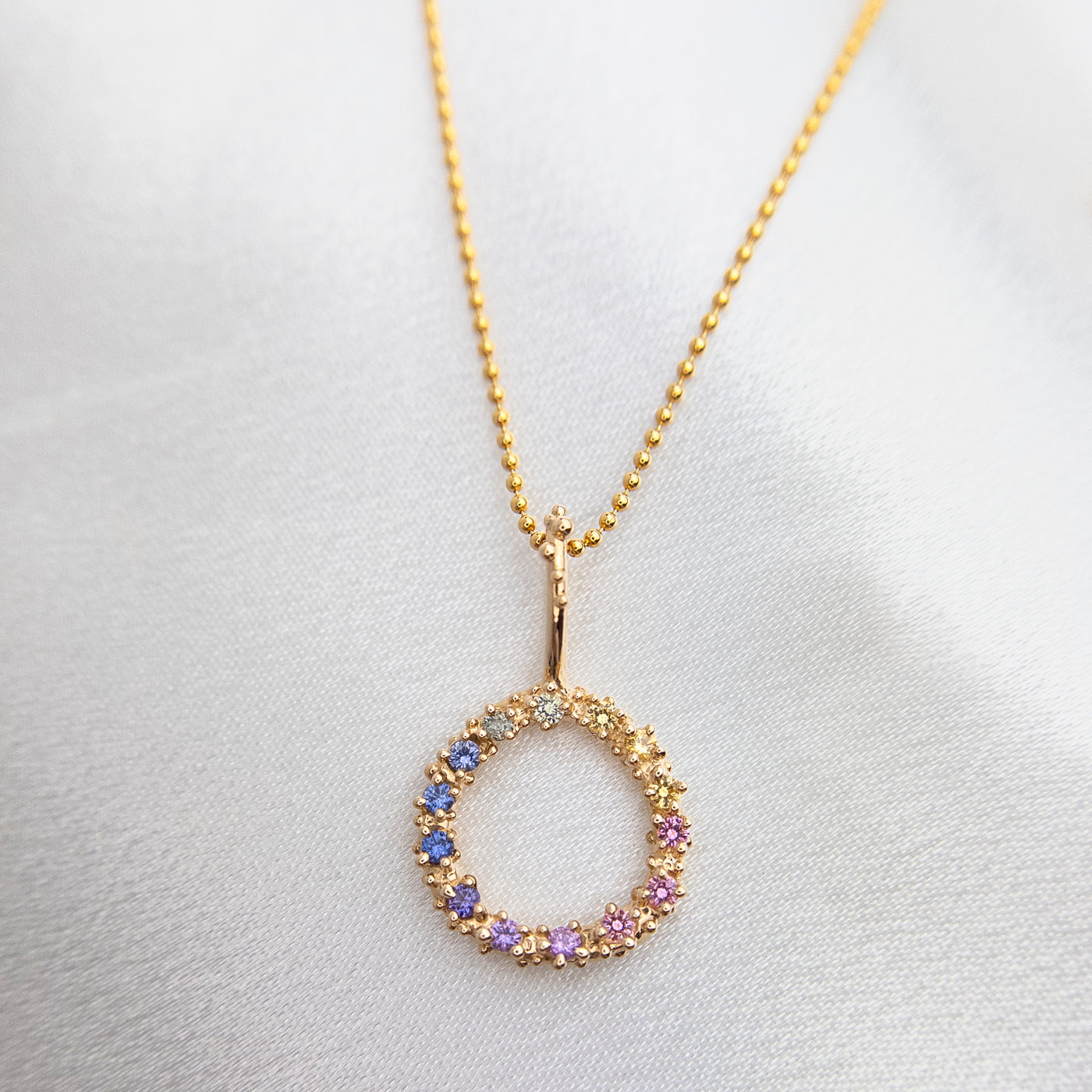 Rainbow Sapphire Baleal Pendant