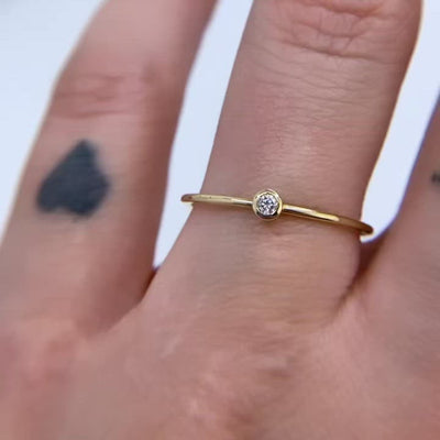 Mini Diamond Stack Ring