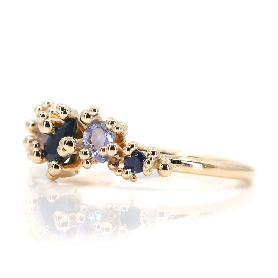Fancy Blue Sapphire Areia Ring