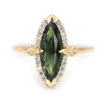 Australian Marquise Sapphire Lisbon Ring
