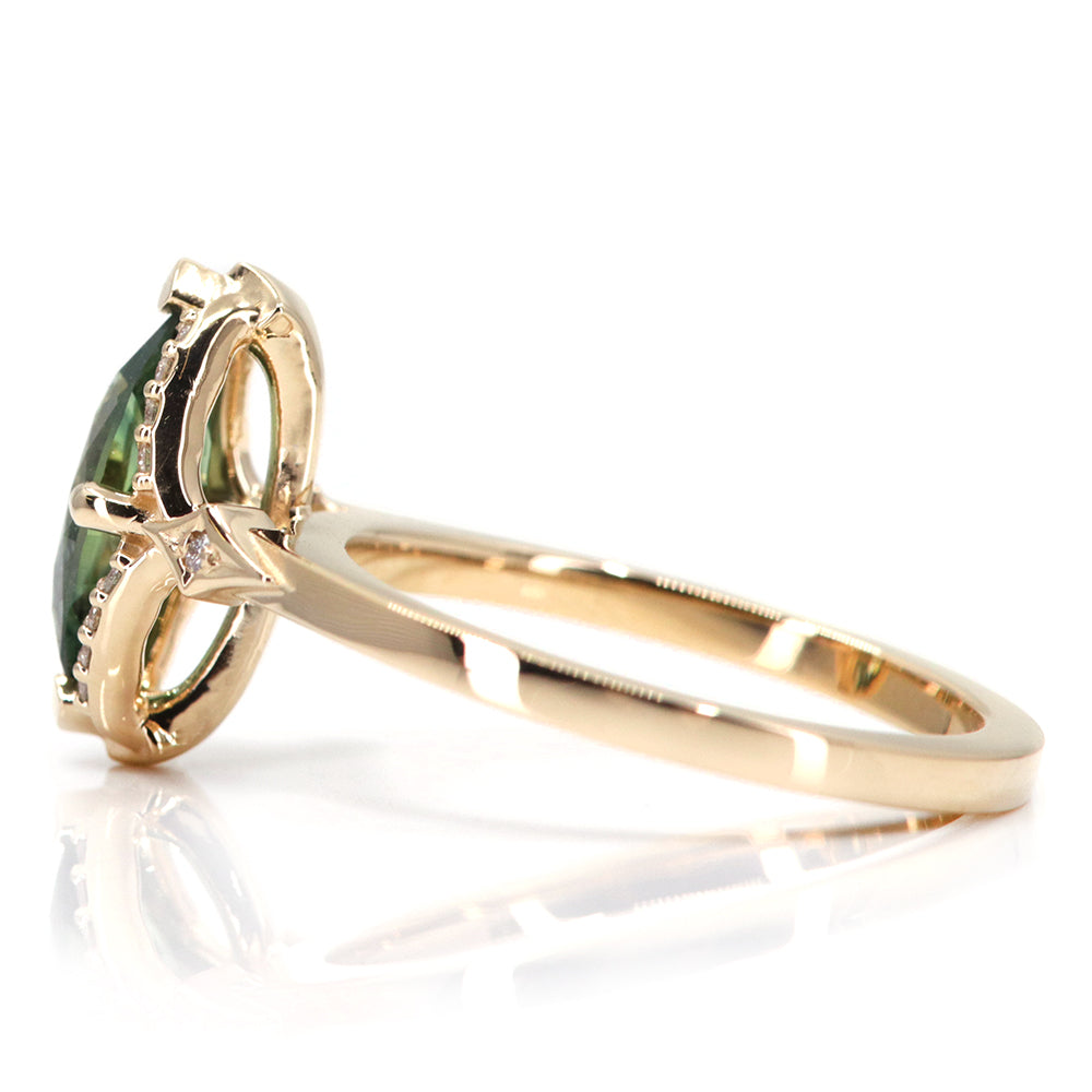 Marquise Parti-Sapphire Lisbon Ring