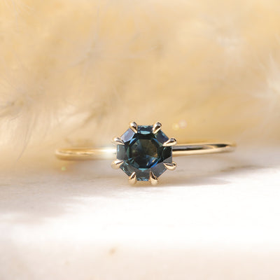 Hexa Australian Sapphire Ring