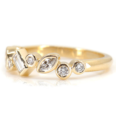 Fancy Diamond Cluster Ring (Bezels)