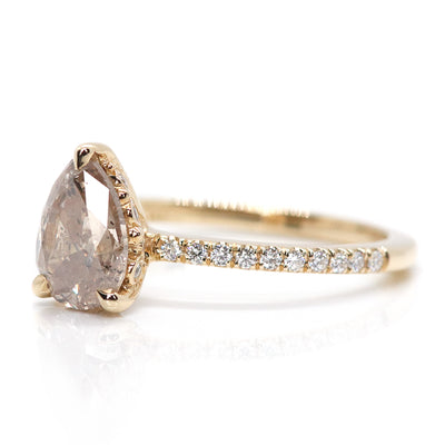The Iria Pear Diamond Ring