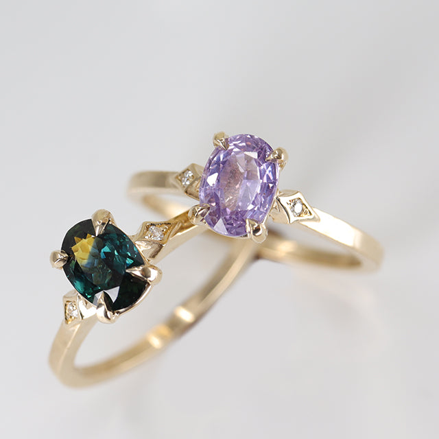Evora Lilac Sapphire Ring