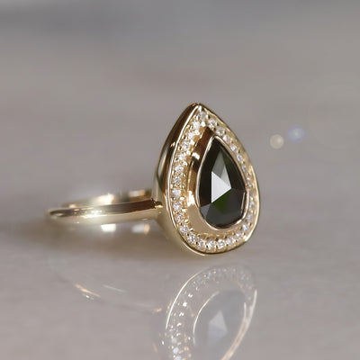 The Amelie Black Diamond Ring