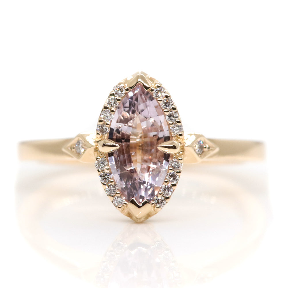 Pink Sapphire Lisbon Ring